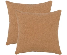 Pagalvėlės užvalkalas 2 pcs HEERLEN Smėlio 50 x 50 cm Bouclé
