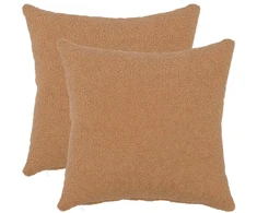 Pagalvėlės užvalkalas 2 pcs HEERLEN Smėlio 35 x 35 cm Bouclé