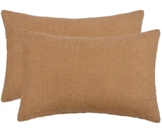 Pagalvėlės užvalkalas 2 pcs HEERLEN Smėlio 30 x 50 cm Bouclé