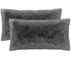 Pagalvėlės užvalkalas 2 pcs HEERLEN Šviesiai pilka 40 x 80 cm