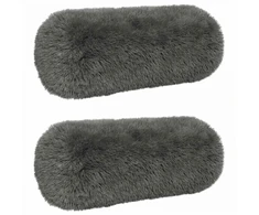 Pagalvėlės užvalkalas 2 pcs HEERLEN Šviesiai pilka Ø 15 x 40 cm