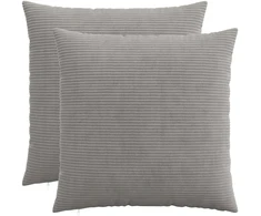 Pagalvėlės užvalkalas 2 pcs HEERLEN Šviesiai pilka 65 x 65 cm