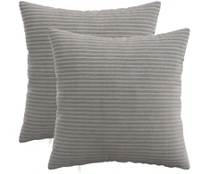 Pagalvėlės užvalkalas 2 pcs HEERLEN Šviesiai pilka 45 x 45 cm