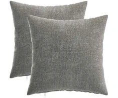 Pagalvėlės užvalkalas 2 pcs HEERLEN Tamsiai pilka 40 x 40 cm