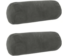 Pagalvėlės užvalkalas 2 pcs HEERLEN Tamsiai pilka Ø 15 x 40 cm