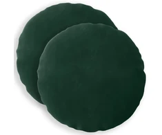 Pagalvėlės užvalkalas 2 pcs HEERLEN Tamsiai žalia Ø 30 cm
