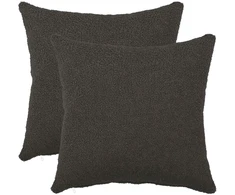 Pagalvėlės užvalkalas 2 pcs HEERLEN Tamsiai pilka 40 x 40 cm