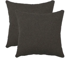 Pagalvėlės užvalkalas 2 pcs HEERLEN Tamsiai pilka 45 x 45 cm