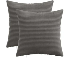 Pagalvėlės užvalkalas 2 pcs HEERLEN Tamsiai pilka 35 x 35 cm