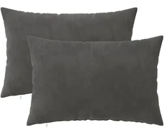 Pagalvėlės užvalkalas 2 pcs HEERLEN Tamsiai pilka 50 x 70 cm