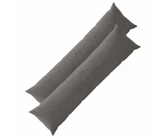 Pagalvėlės užvalkalas 2 pcs HEERLEN Tamsiai pilka 40 x 145 cm