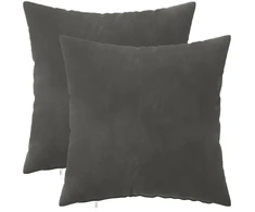 Pagalvėlės užvalkalas 2 pcs HEERLEN Tamsiai pilka 30 x 30 cm