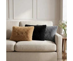 Pagalvėlės užvalkalas 2 pcs HEERLEN Taupe 40 x 60 cm PV pūkinis