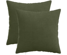 Pagalvėlės užvalkalas 2 pcs HEERLEN Žalia 45 x 45 cm mančester