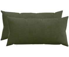 Pagalvėlės užvalkalas 2 pcs HEERLEN Žalia 40 x 80 cm mančester