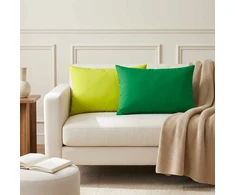 Pagalvėlės užvalkalas 2 pcs HEERLEN Žalia 40 x 60 cm
