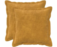 Pagalvėlės užvalkalas 2 pcs HOUTEN Geltona 35 x 35 cm