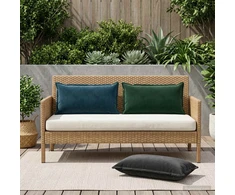 Pagalvėlės užvalkalas 2 pcs HOUTEN Juoda 40 x 80 cm Aksomas