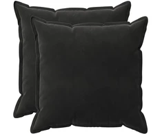 Pagalvėlės užvalkalas 2 pcs HOUTEN Juoda 55 x 55 cm Aksomas