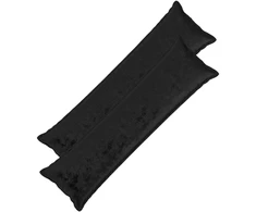 Pagalvėlės užvalkalas 2 pcs HOUTEN Juoda 40 x 145 cm Flanelė