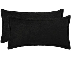 Pagalvėlės užvalkalas 2 pcs HOUTEN Juoda 40 x 70 cm Bouclé