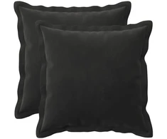 Pagalvėlės užvalkalas 2 pcs HOUTEN Juoda 30 x 30 cm Aksomas