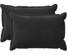 Pagalvėlės užvalkalas 2 pcs HOUTEN Juoda 50 x 70 cm Aksomas
