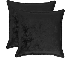 Pagalvėlės užvalkalas 2 pcs HOUTEN Juoda 60 x 60 cm Flanelė