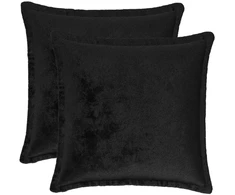 Pagalvėlės užvalkalas 2 pcs HOUTEN Juoda 40 x 40 cm Flanelė