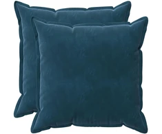 Pagalvėlės užvalkalas 2 pcs HOUTEN Mėlyna 80 x 80 cm Aksomas