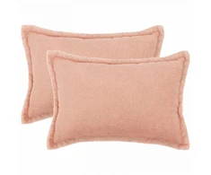 Pagalvėlės užvalkalas 2 pcs HOUTEN Rožinė 50 x 75 cm Bouclé