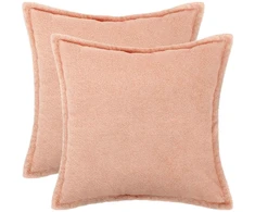 Pagalvėlės užvalkalas 2 pcs HOUTEN Rožinė 60 x 60 cm Bouclé
