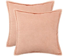 Pagalvėlės užvalkalas 2 pcs HOUTEN Rožinė 45 x 45 cm Bouclé