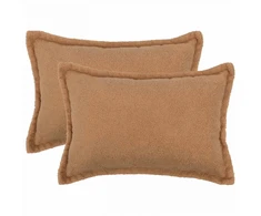 Pagalvėlės užvalkalas 2 pcs HOUTEN Smėlio 50 x 80 cm Bouclé