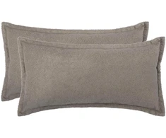Pagalvėlės užvalkalas 2 pcs HOUTEN Šviesiai pilka 40 x 70 cm
