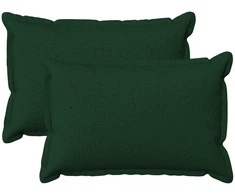 Pagalvėlės užvalkalas 2 pcs HOUTEN Tamsiai žalia 40 x 60 cm