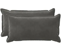 Pagalvėlės užvalkalas 2 pcs HOUTEN Tamsiai pilka 40 x 70 cm