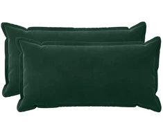 Pagalvėlės užvalkalas 2 pcs HOUTEN Tamsiai žalia 40 x 70 cm
