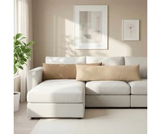 Pagalvėlės užvalkalas 2 vnt. ALMELO Ruda 40 x 145 cm mančester