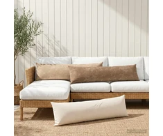 Pagalvėlės užvalkalas 2 vnt. HEERLEN Kreminė 40 x 145 cm
