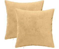Pagalvėlės užvalkalas 2 vnt. HEERLEN Taupe 45 x 45 cm Flanelė