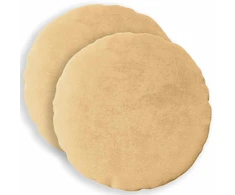 Pagalvėlės užvalkalas 2 vnt. HEERLEN Taupe Ø 60 cm Flanelė