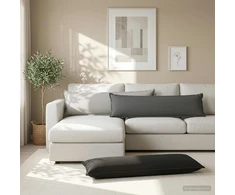 Pagalvėlės užvalkalas 2 vnt. HOUTEN Pilka 40 x 145 cm