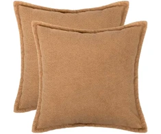 Pagalvėlės užvalkalas 2 vnt. HOUTEN Smėlio 30 x 30 cm Bouclé