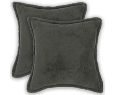 Pagalvėlės užvalkalas 2 vnt. HOUTEN Tamsiai pilka 40 x 40 cm