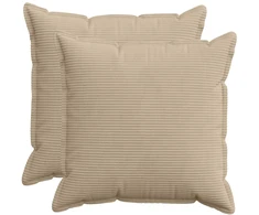 Pagalvėlės užvalkalas 2 vnt. HOUTEN Taupe 55 x 55 cm mančester