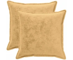 Pagalvėlės užvalkalas 2 vnt. HOUTEN Taupe 80 x 80 cm Flanelė