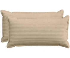 Pagalvėlės užvalkalas 2 vnt. HOUTEN Taupe 40 x 80 cm mančester