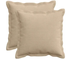 Pagalvėlės užvalkalas 2 vnt. HOUTEN Taupe 35 x 35 cm mančester