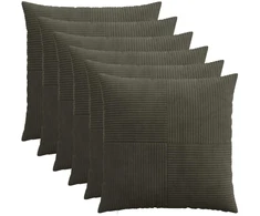Pagalvėlės užvalkalas 6 pcs ALMELO Antracito 70 x 70 cm